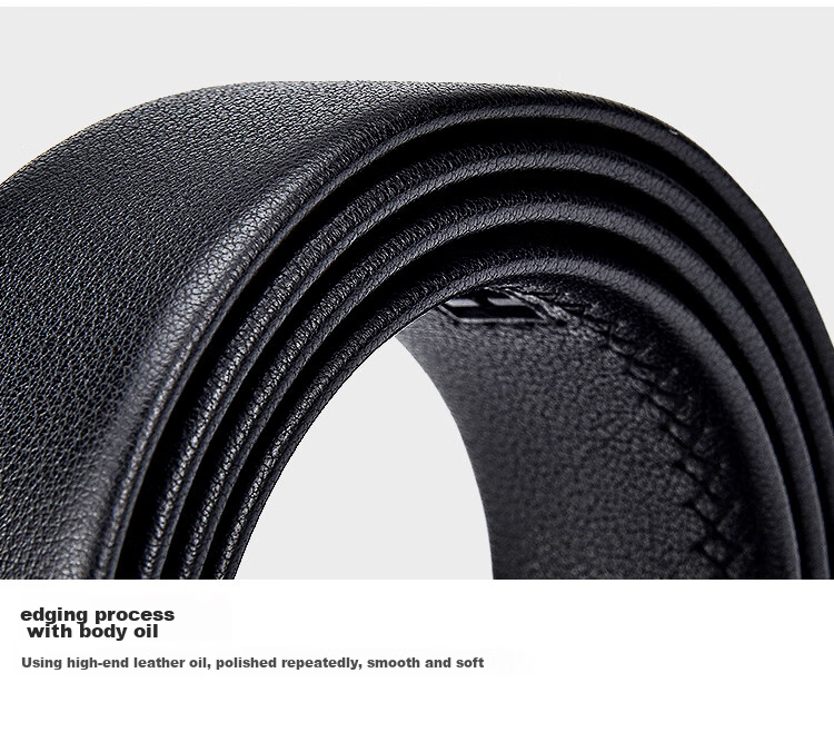 Hush Puppies Leather Belt for Men with Automatic Buckle, Business Casual Trouser Belt Gift Box Set Birthday Present for Boyfriend 13