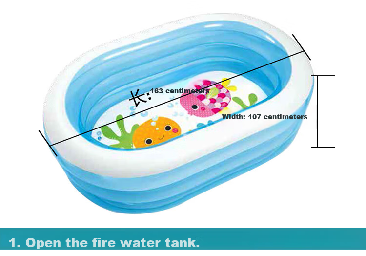 INTEX Inflatable Water Park, Children's Ocean Ball Pool, Home Use Inflatable Indoor And Outdoor Play Area, Outdoor Swimming Pool, Baby Toy, 57180 5
