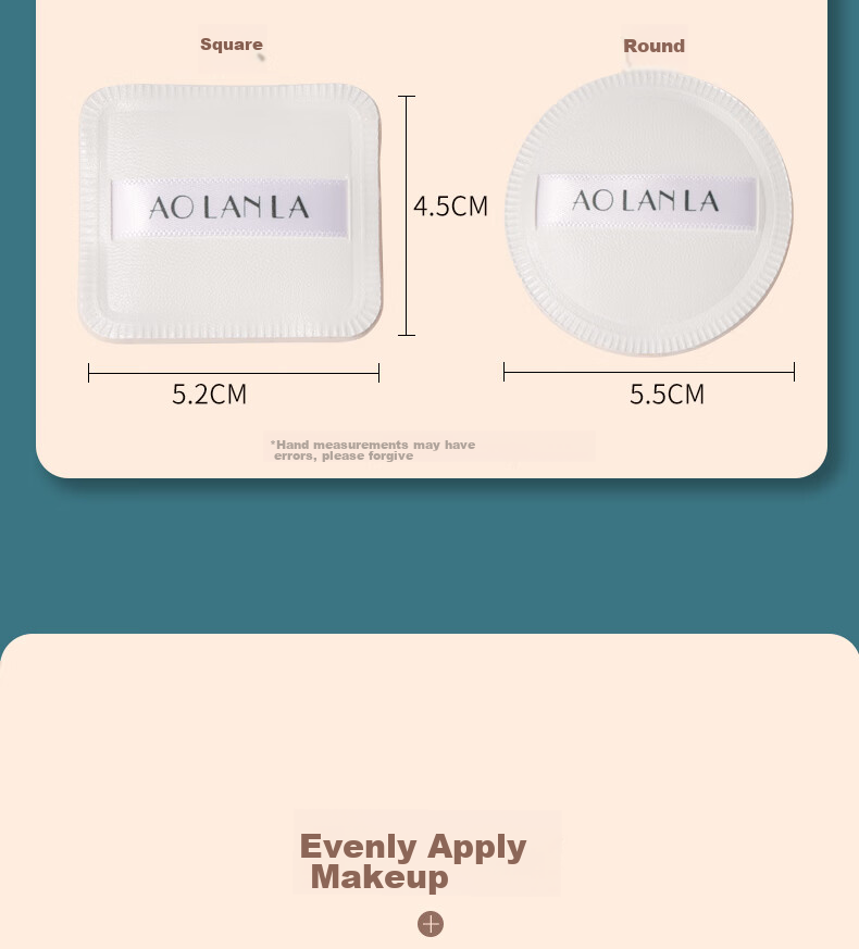 AOLANLA Triangular Rice Ball Cotton Candy Powder Puff, Ultra Soft And Adhesive, for Makeup Application, Foundation Puff, Dual-Use for Dry And Wet Application, Single Puff with Storage Box 10