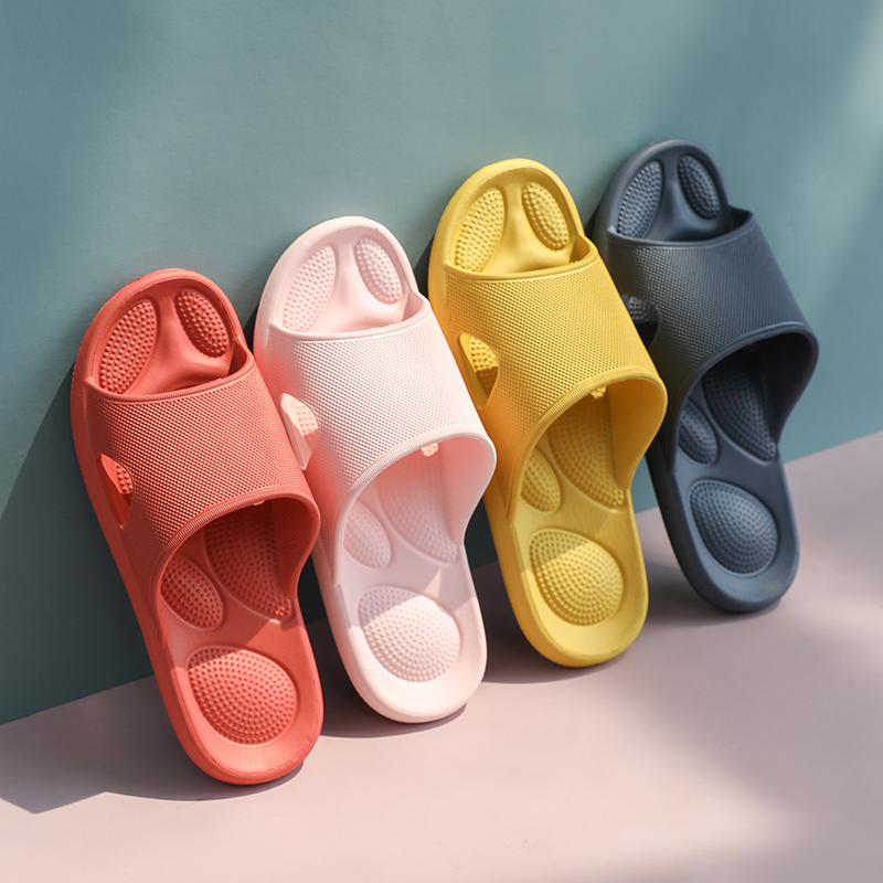 GUOLUOFEI Couple's Massage Bathroom Slippers, Home Indoor Summer Bathroom Slippers for Men And Women, Green, Size 39-40