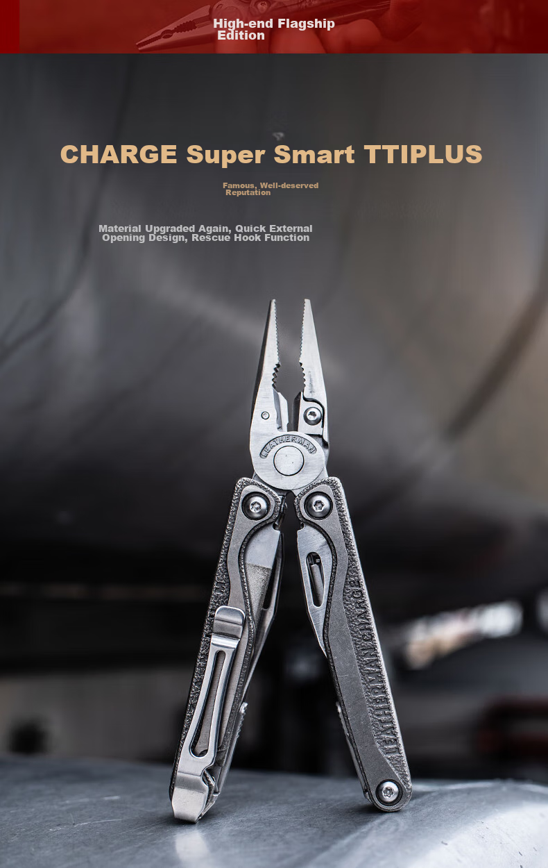 LEATHERMAN Leatherman Tool Pliers CHARGE, Ultra-Smart TTI PLUS, Multifunctional Pliers with Titanium Alloy Handle, Outdoor Tool 2