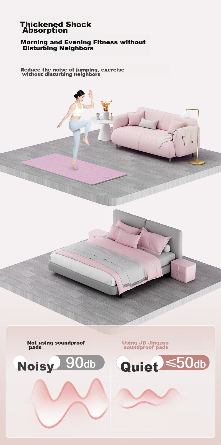 JD Original Yoga Mat Fitness Mat Extra Wide And Long 185*85cm Exercise Training Mat Soundproof Floor Mat for Men And Women Home Use 10