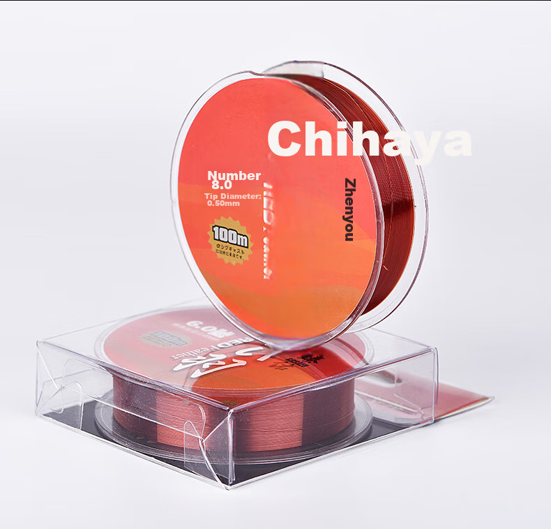 Grsaed Red Feather No. 2 Fishing Line, Main Line, Subline, Angling Supplies, Platform Fishing, Competitive, 100-Meter Nylon Line, Fishing 13
