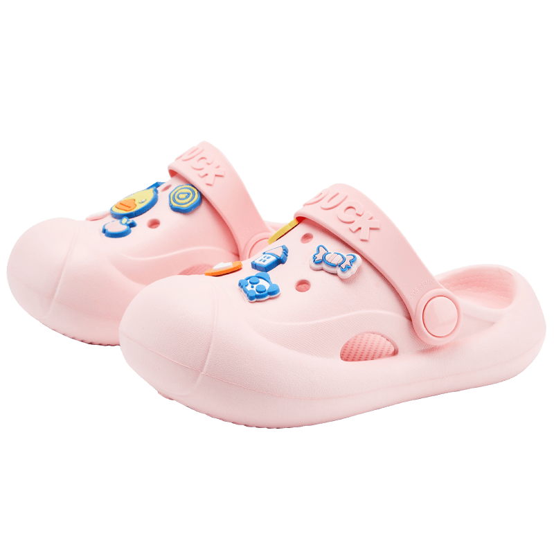 B.Duck Children's Slippers, Boys And Girls Indoor Sandals, Baby Home Slippers, Toddler Clogs, 5902 Pink, Size 26