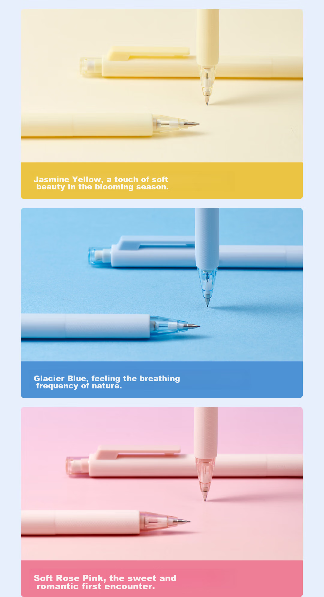 [Back to School Essential] KACO Deruobao Mechanical Pencil for Students' Drawing And Activities, Lavender Purple, 0.5mm HB, with Card Holder (1 Pencil + 1 Box of Lead Refills) 3