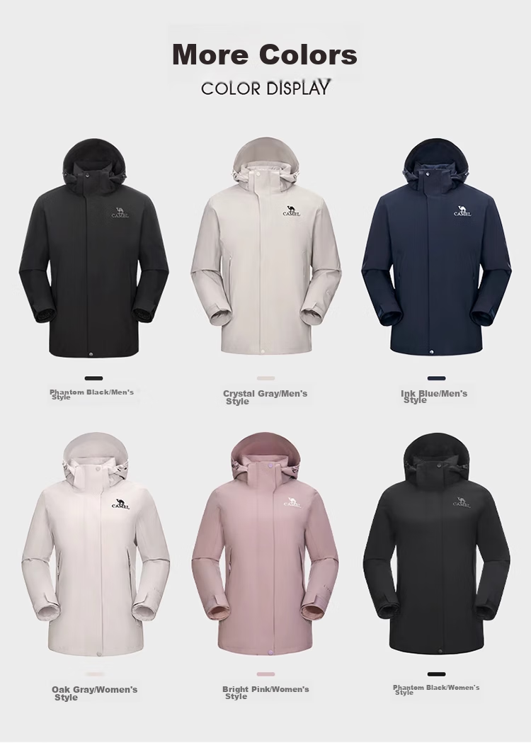 CAMEL Cold-Resistant Windbreaker with Goose Down Inner Liner, Men's Three-In down Jacket, Mountaineering Coat [Snow Region] A13CAFa0064 18