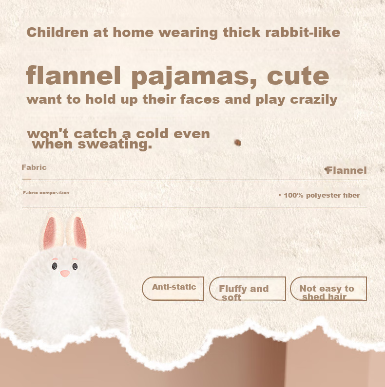 Fenteng Children's Pajamas for Boys, Anti-Static, Thickened Double-Sided Fleece, Warm, Big Kids' Loungewear Q9FJ257940359 1