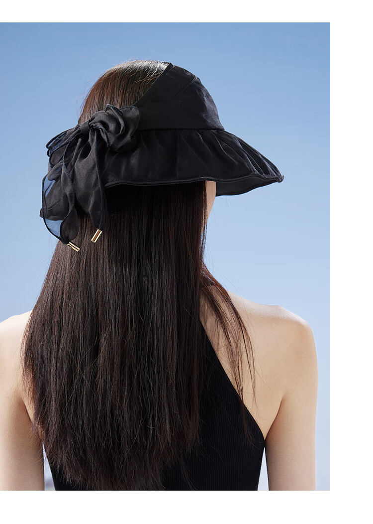 Shanghaigushi Silk Visor Sun Hat for Women, Foldable UV Protection Wide Brim Hat, Gift for Mom 14