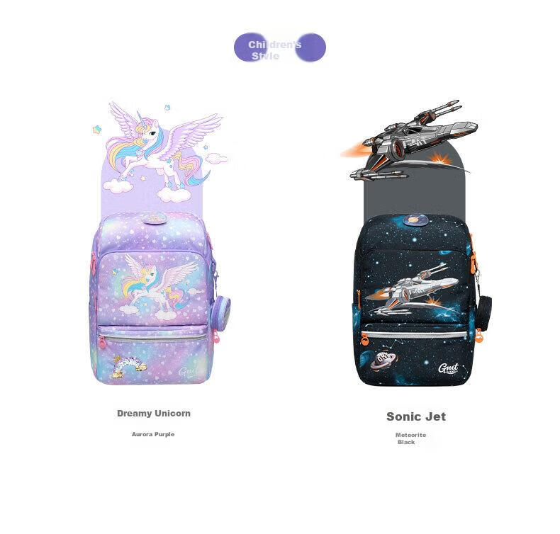 Gmt for Kids Children's Backpack, Lightweight Spine-Protecting And Load-Reducing Shoulder Bag for Primary School Students, Large Capacity Gift for Grades 1-4 Girls, Starlight Mermaid Desig 18