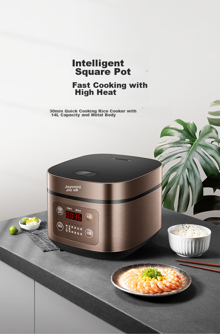 Joyoung Newly Upgraded Crystal Diamond Original Non-Stick Inner Pot, High Power Wood-Fired Rice Cooker, 3L Capacity for 2-3 People, Low Pressure Multi-Function Electric Rice Cooker, NTC Smart Control Quick Cooking Rice, F-30FZ630B 2