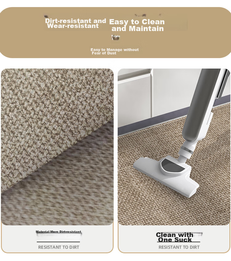 Qimian Entrance Mat, Simple Solid Color Non-Slip Dirt-Resistant Foyer Doormat, Sandalwood, 80*120cm 7
