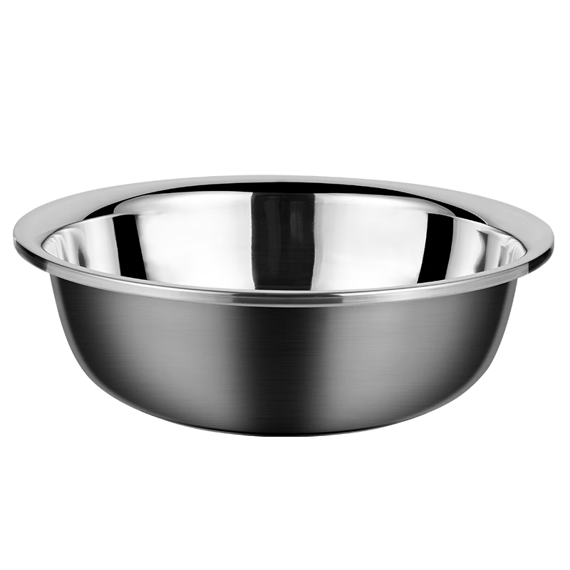 Jinyaoshi Stainless Steel Wide-Edge Basin, 30cm Thick Face Basin, Vegetable Washing Basin, Dough Kneading Basin, Multi-Purpose Cooking Basin GK-LB300