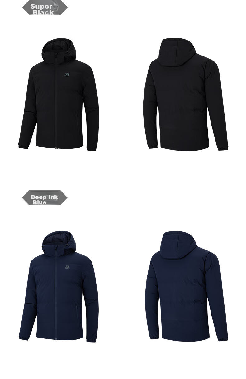361° Men's Autumn Winter Three-Protection Water-Repellent Short Hooded Down Jacket 652544301D-3 33