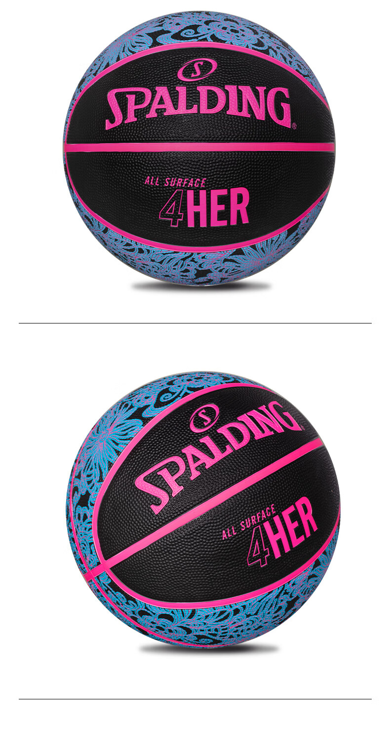 SPALDING Rubber Size 6 Women's Indoor Outdoor Basketball 84-979Y6REV1 10