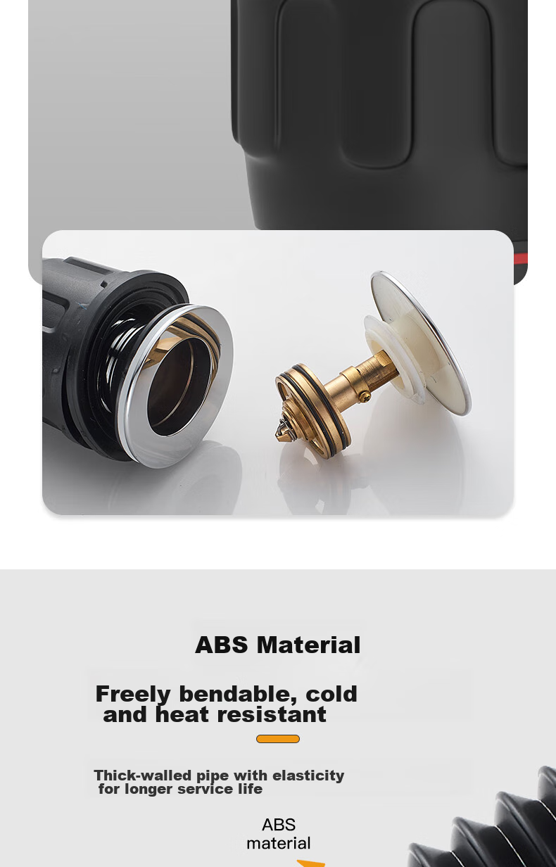 KEGOO Washbasin Large Bounce Drain Kit, Horizontal Drain Pipe for Basin, Anti-Odor And Insect-Proof Sink K5044 10