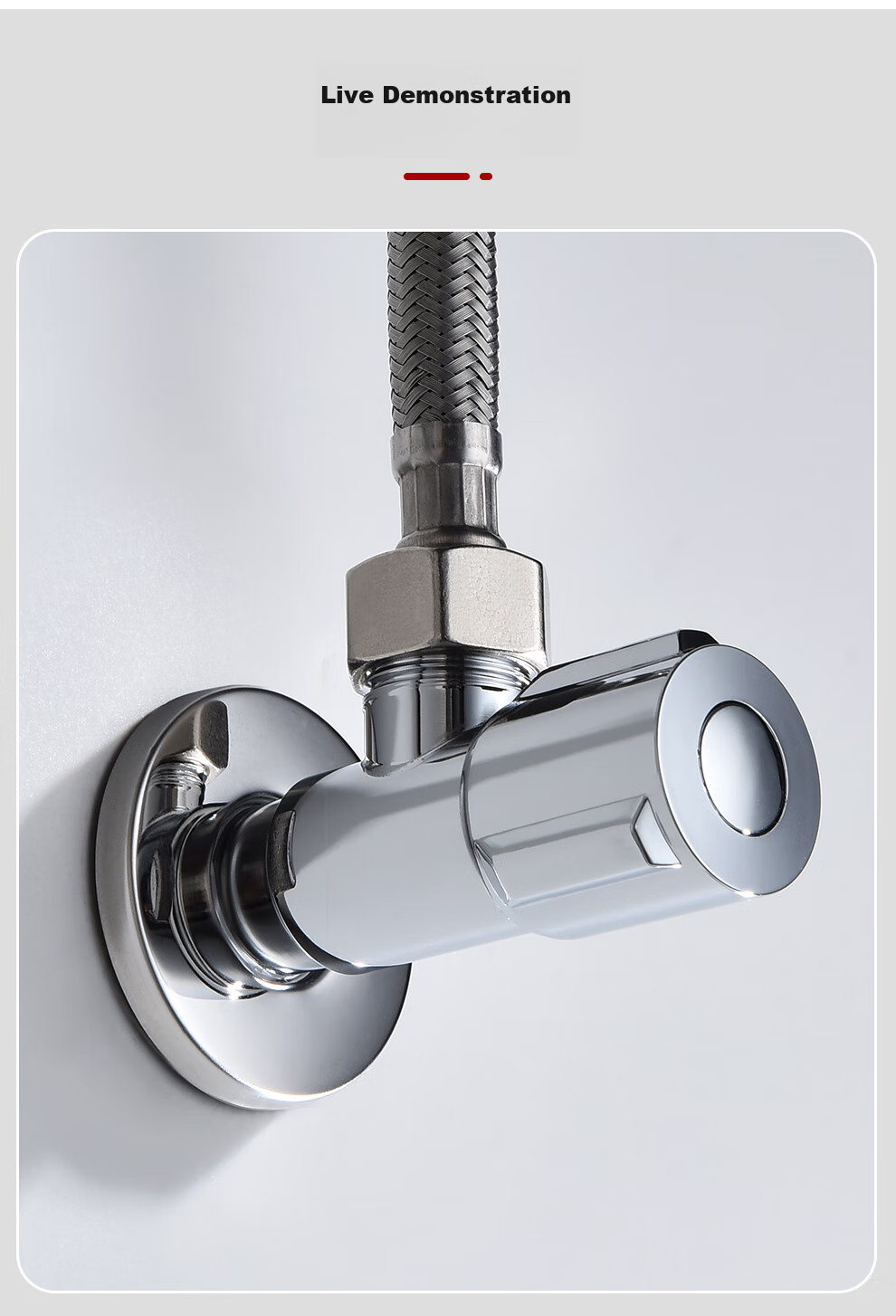 CVBAB Angle Valve Three-Way One-In Two-Out Washing Machine Faucet Connector, One-To Toilet Dual Control Flow Divider CV1517 8