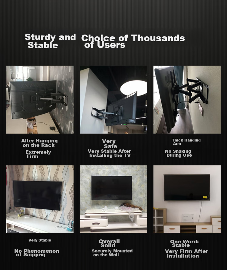 Brateck Beihu 50-100 Inch TV Wall Mount Bracket Rotatable Extendable for Xiaomi Hisense TCL Sony 60/65/70/75/85 Inch X65 16