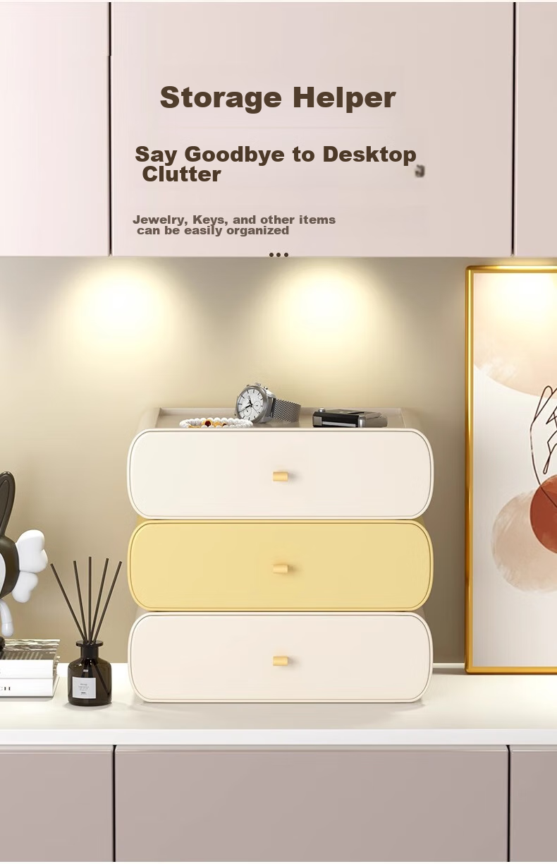 Jiadu Entryway Desktop Storage Box [Three Layers], Entrance Decoration, Living Room TV Cabinet Drawer Key Mask Storage Box 11