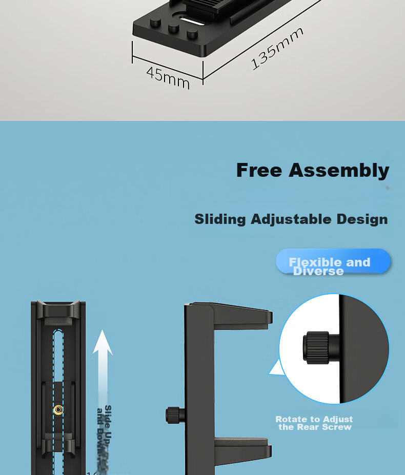 PowerTrain Graphics Card Bracket, White ABS Jack, Adjustable Height, Stable Rubber Pad, Non-Slip Base, Multifunctional, Supports 30 Series Graphics Cards, Tool-Free Installatio 3