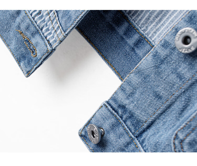 Cypress Denim Vest 2026 Spring Summer New Women's Commuter Washed Casual Striped Patchwork Top 11