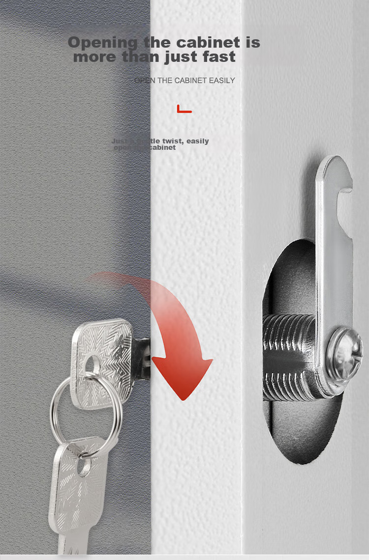 BLOSSOM Padlock, Drawer Lock, Storage Cabinet Lock, File Cabinet Lock, Anti-Theft Mailbox Lock, 103-20 Multi-Situational Use 3
