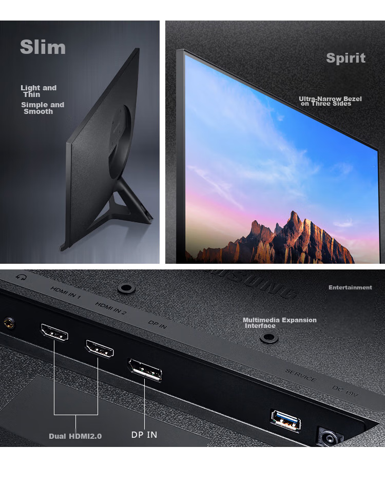SAMSUNG 32-Inch S80UD VA 4K HDMI Type-C KVM Rotating And Height-Adjustable, Tool-Free Installation, Wall-Mounted Computer Office Monitor LS32D806UACXXF 13