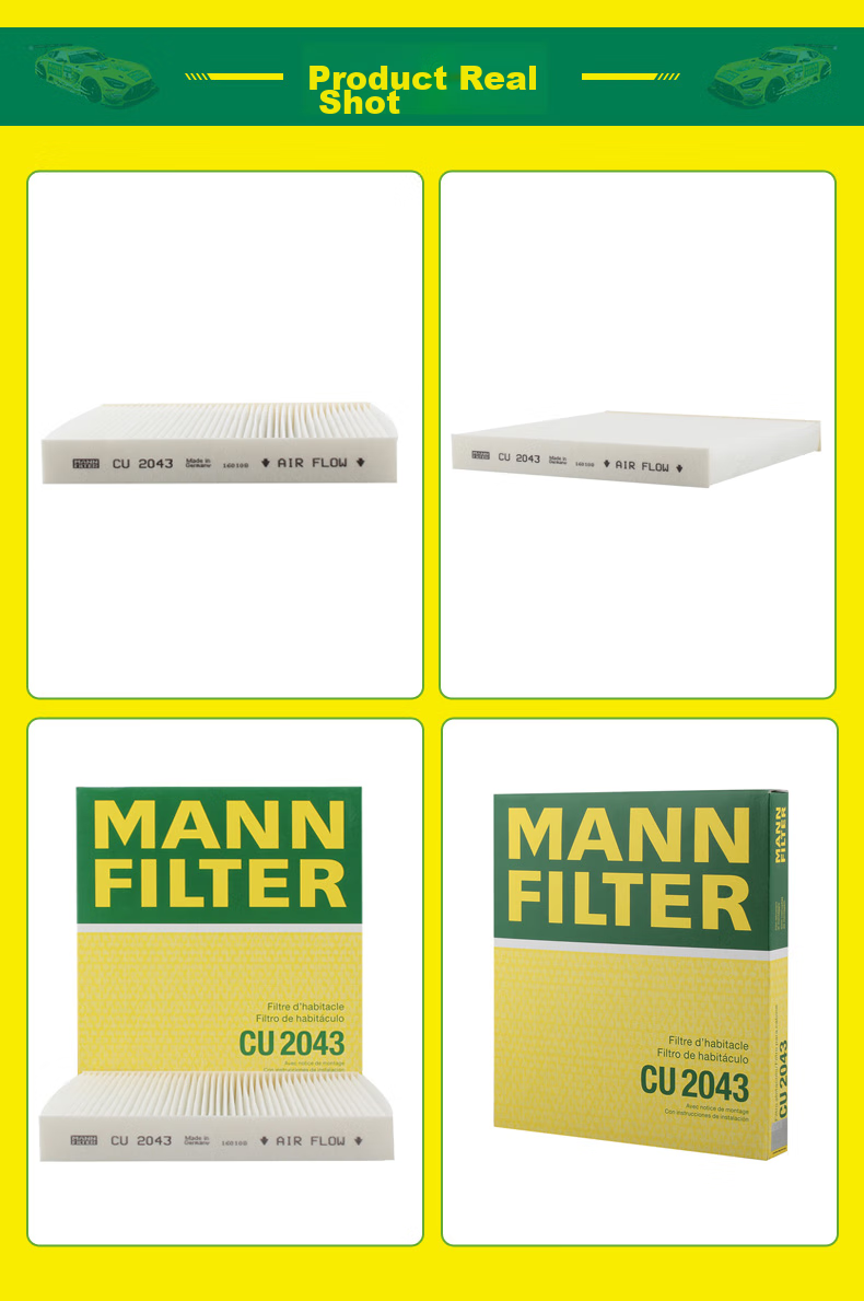 MANNFILTER Air Conditioning Filter, Air Conditioning Filter Element CU2043, Suitable for Mazda 6/CX-7/Ruiyi/Bengteng B50 B70 B90 X80 9