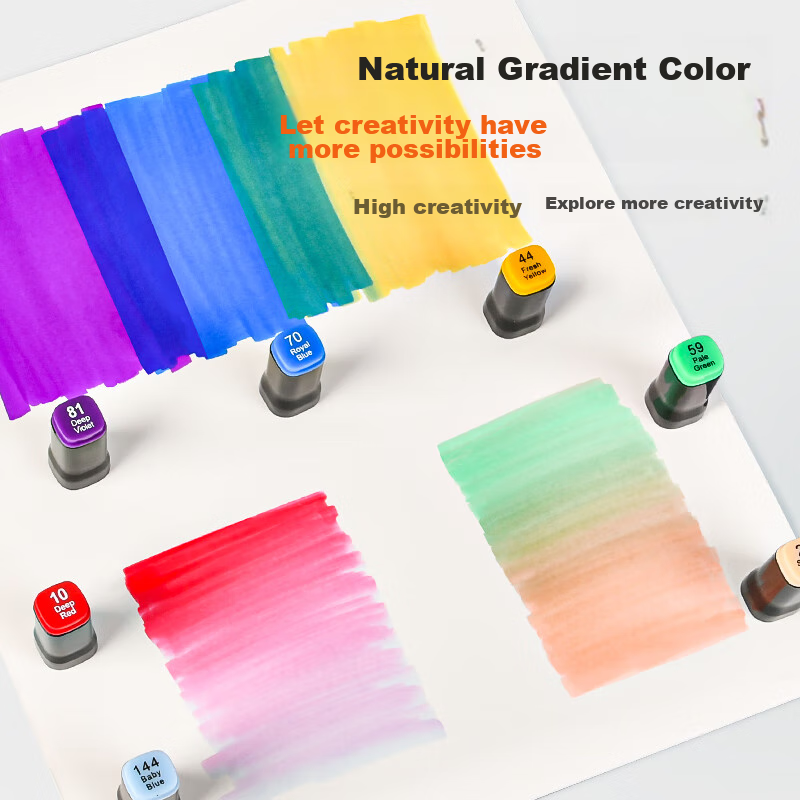 Маркеры Touchcolor, набор из 120 цветов, двусторонние, на спиртовой основе, для рисования и дизайна, артикул 100121405372
