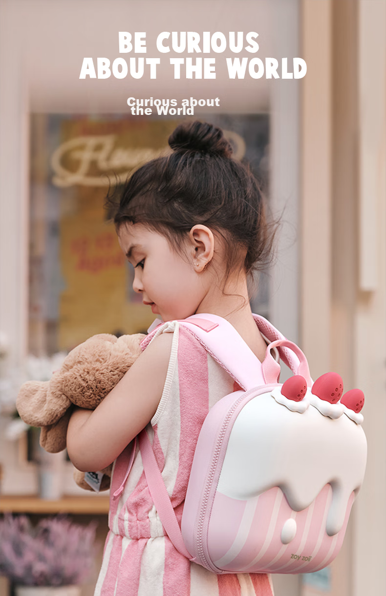 Zoy Zoii Kindergarten Backpack, Children's Backpack for Ages 3-6, Girls' Birthday Gift, Cute Lightweight Comfortable Travel Backpack 1