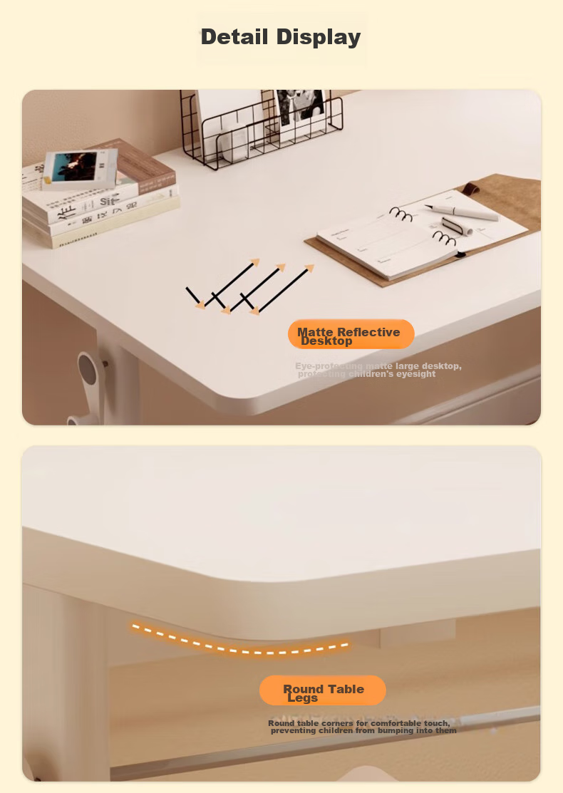 Quanpinwu Adjustable Height Desk, Study Table, Computer Desk, Home Standing Workstation, Manual Lifting Desk 11