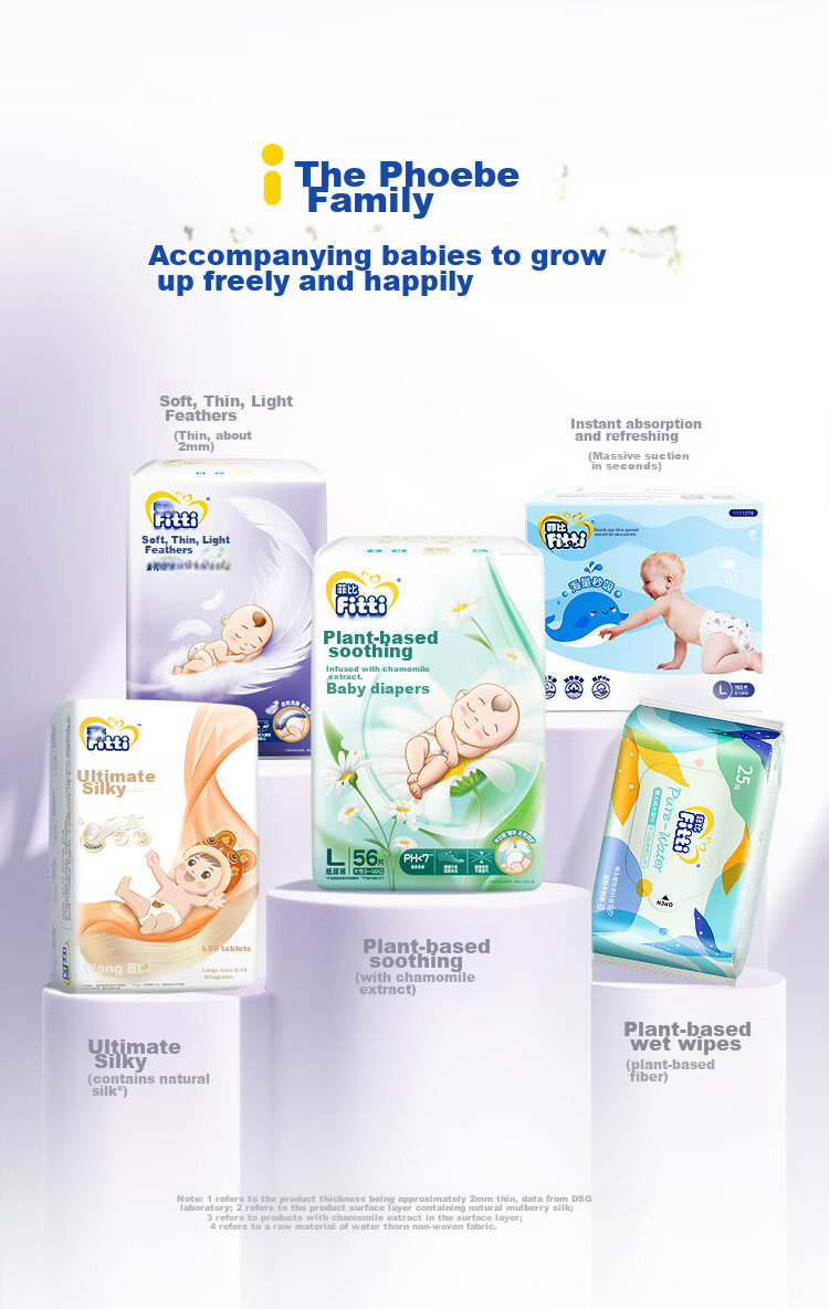 Fitti Soft And Thin Baby Diapers, XL Size, 66 Pieces (12-17kg), Gentle And Lightweight Diapering Experience 15