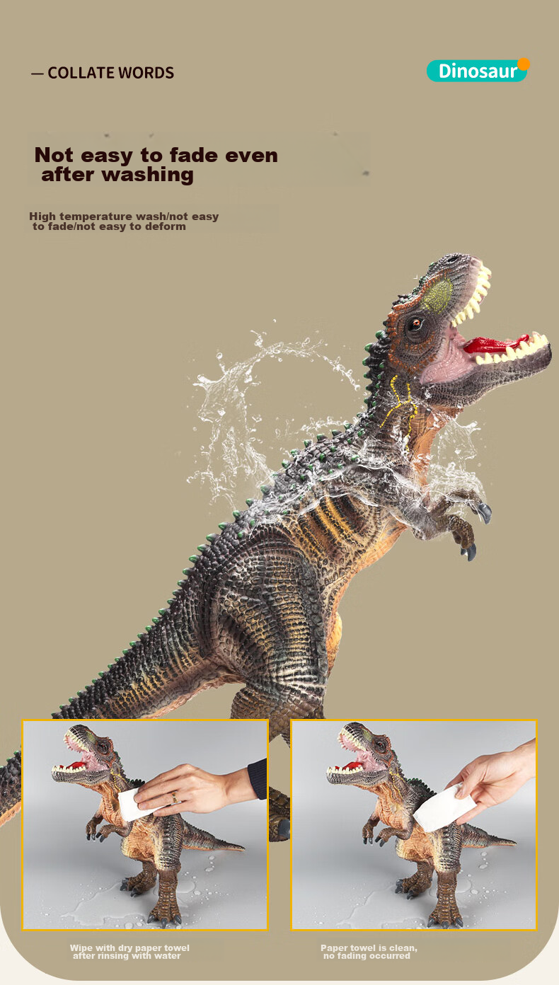 Babamama Children's Dinosaur Toy, Sound-Emitting Plastic Dinosaur Model, Jurassic Pterodactyl, New Year Gift 9