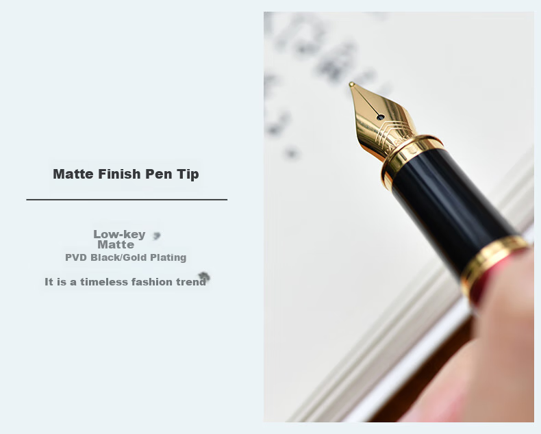 PARKER Fountain Pen Signature Pen Office Personal Gift Custom Birthday Gift Year of the Horse Gift Box IM Pure Black Lively Gold Clip Ink Pen + Starry Gift Box 8