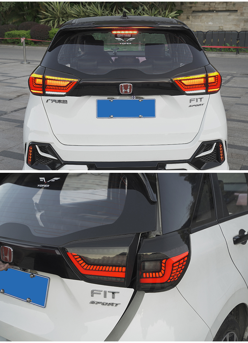 fgacct适用于21款新款本田飞度尾灯总成改装led流光转向led倒车灯雾灯