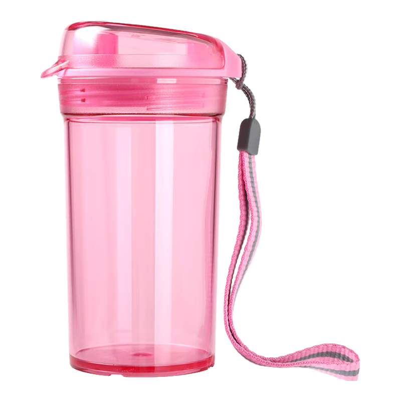 Tupperware Crystal Mini Plastic Cup 280ml for Men, Women, Students, Children with Dual Drinking Spouts, Portable Mid-Autumn Festival Gift