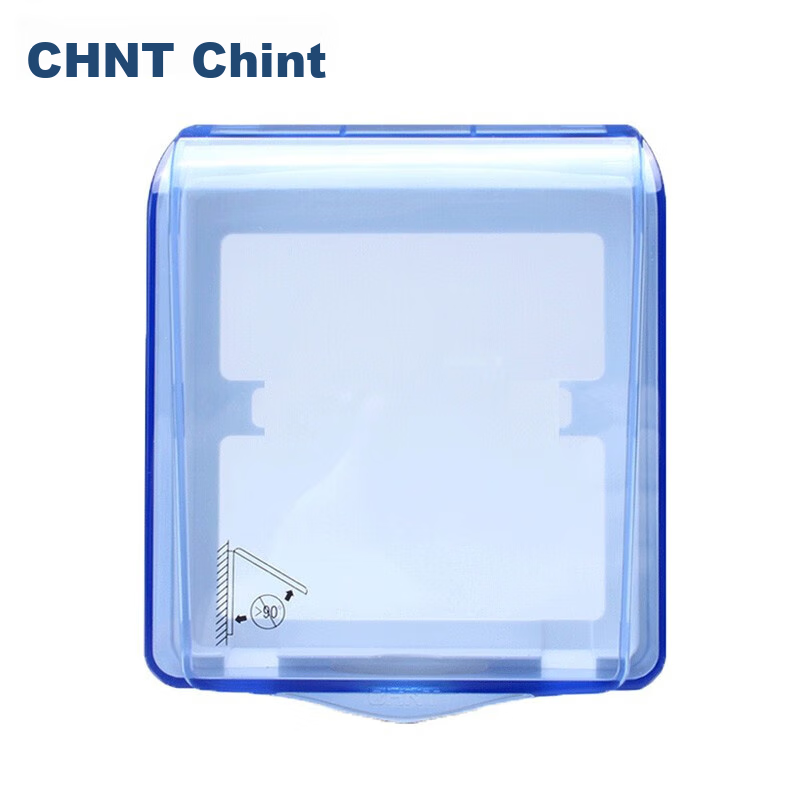 CHNT Switch Socket Universal Transparent 86-Type Waterproof Box Splash-Proof Box Waterproof Cover Socket Bathroom Splash-Proof Box