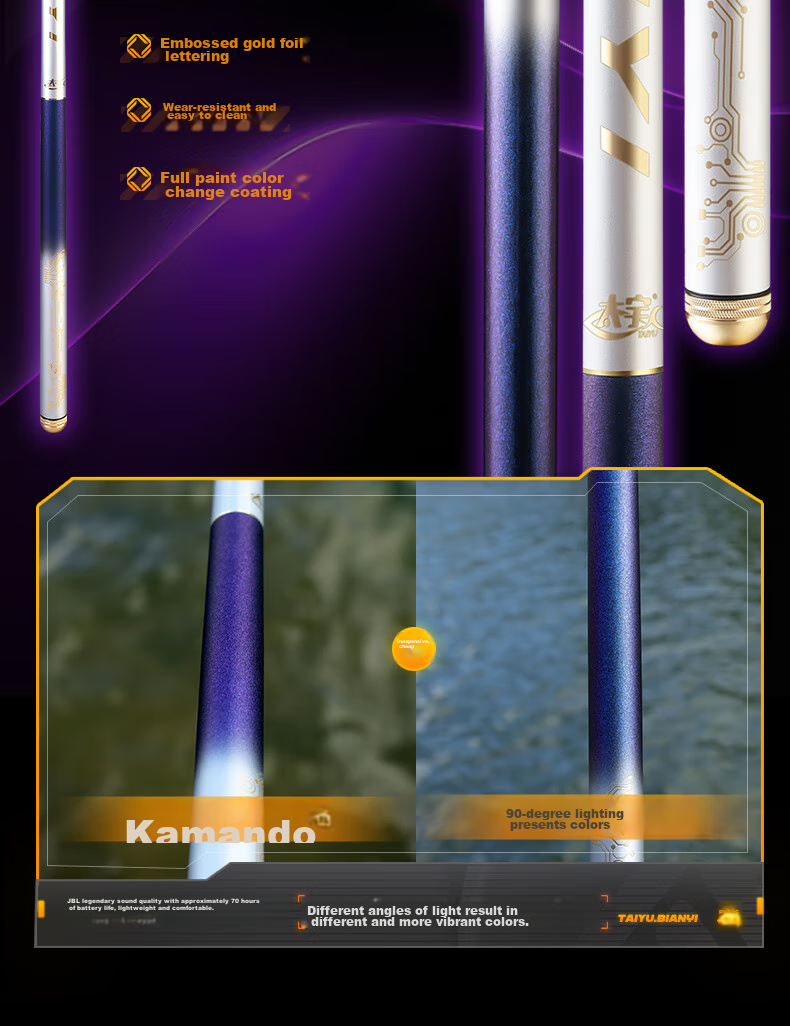 Taiyu 5.4-Meter Fishing Rod, Short Section Stream Rod, 37-Tune Carbon Fiber Ultra-Light Ultra-Hard Hand Rod, Carp And Crucian Carp Rod Set 18