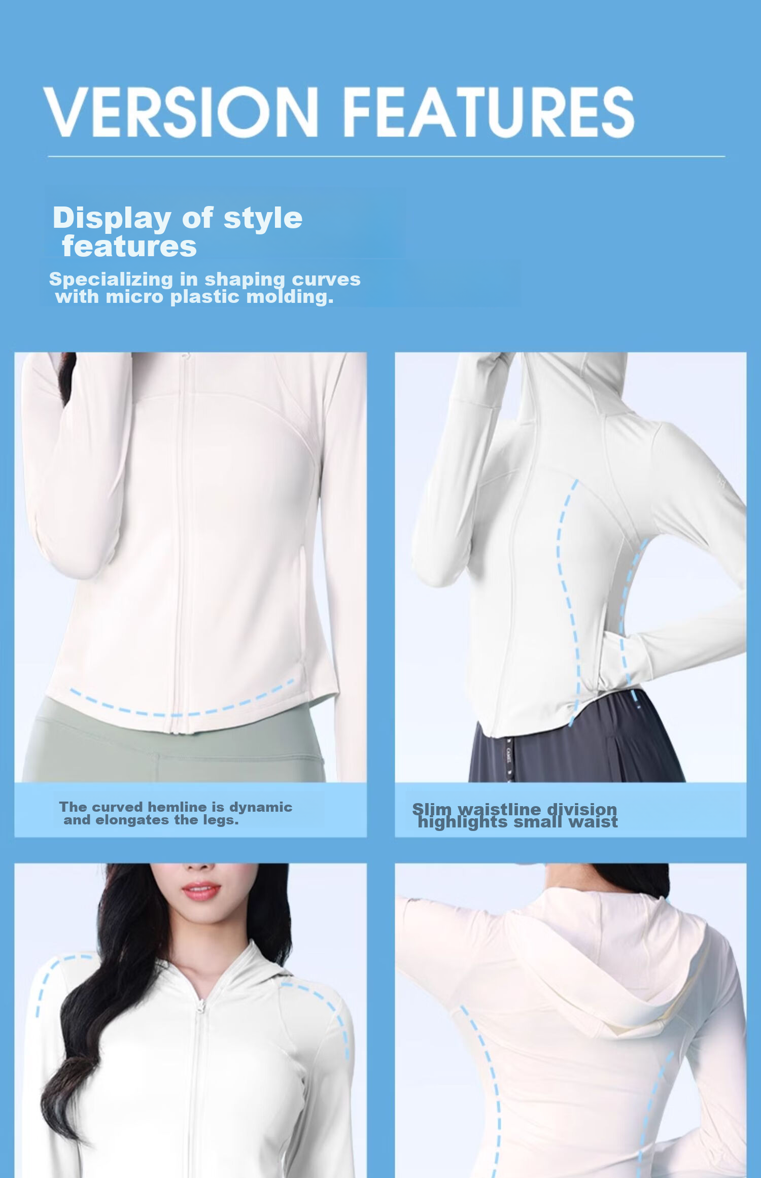 CAMEL Yoga Wear Ice-Cool Sun Protection Jacket, Moisture-Wicking Quick-Dry Lightweight Breathable Outdoor Clothing Y24BA06021 50