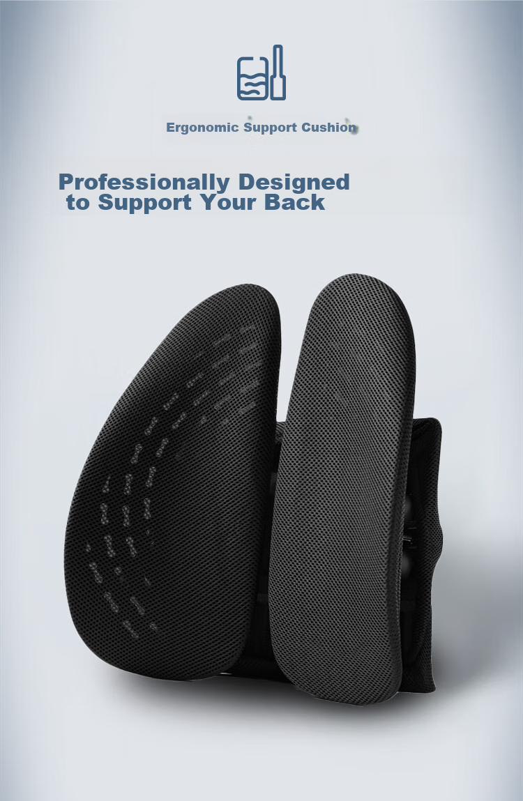 Pierre Cardin Pillow Backrest, Ergonomic Lumbar Support for Chair And Car Seat, Breathable Back Cushion for Pressure Relief, Black 1