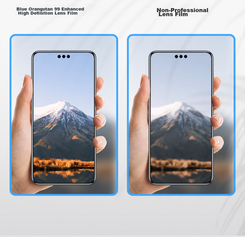 BLUEO [Transparency 99%] Lens Protector for Huawei Mate 70 Pro, High Definition Clear 99AR Anti-Reflective Mate 70 Pro+ Rear Camera Protective Film, Transparent 11