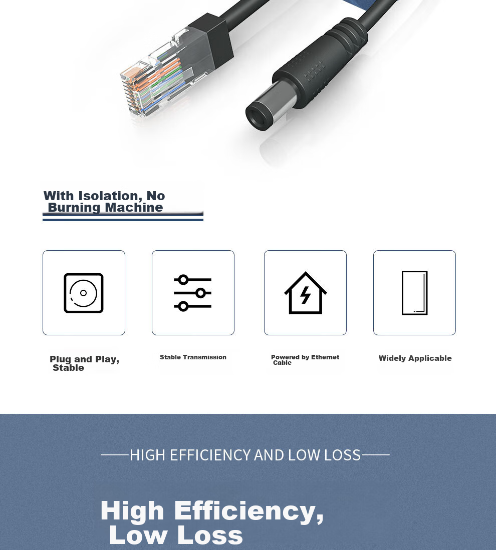 COMPCCTV Surveillance Network Camera POE Separator Power Supply Module, 48V to 12V Standard with Isolatio 3