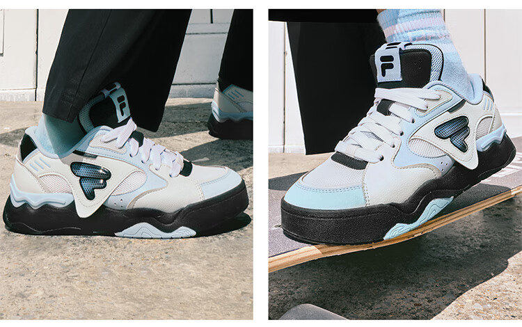 FILA FUSION FILA Trendy Women's Skateboard Shoes [Same Style As National Team], Casual Skate Shoes KICK II 10