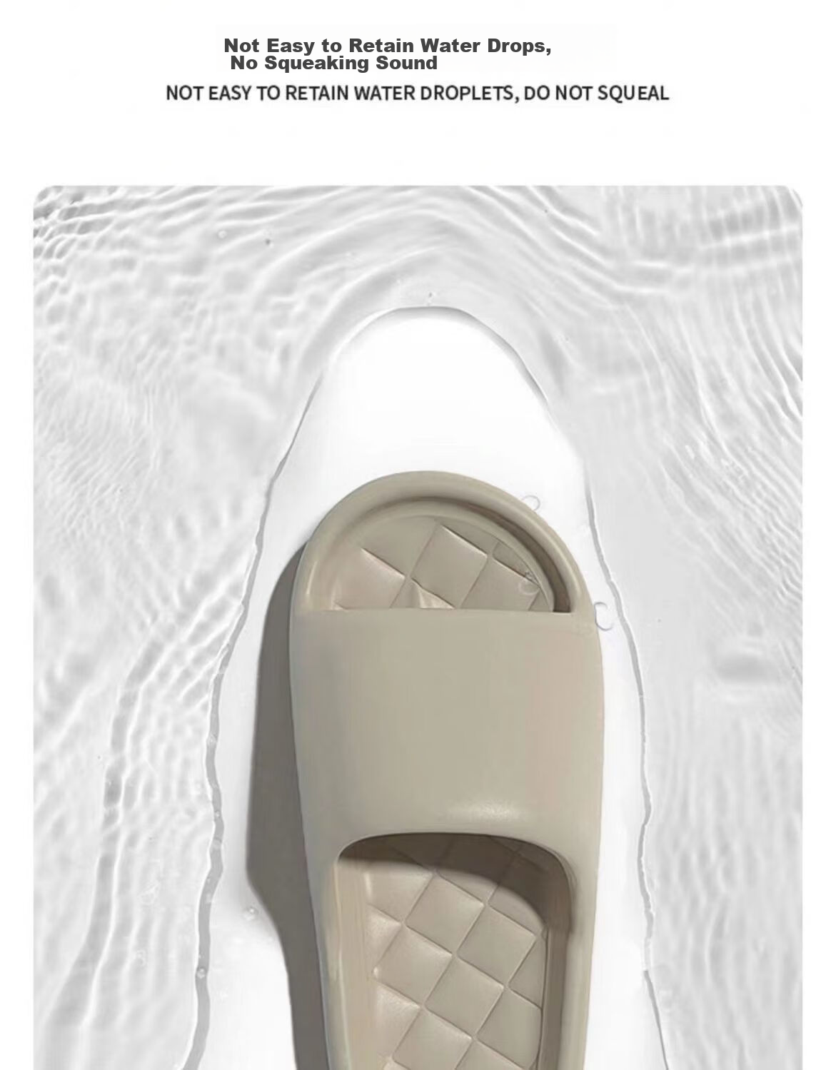 IQGD Slippers for Men And Women, Casual Simple Home Outdoor Indoor Bathroom Shower Sandals, Brown, Size 42-43 7