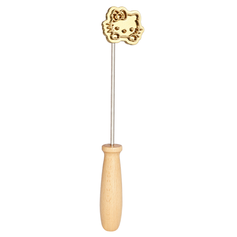 Xuechu KT2 Copper Stamp Mold, Stainless Steel Rod for Baking Muffins, Ancient Cake, Copper Bell Bread Stamp