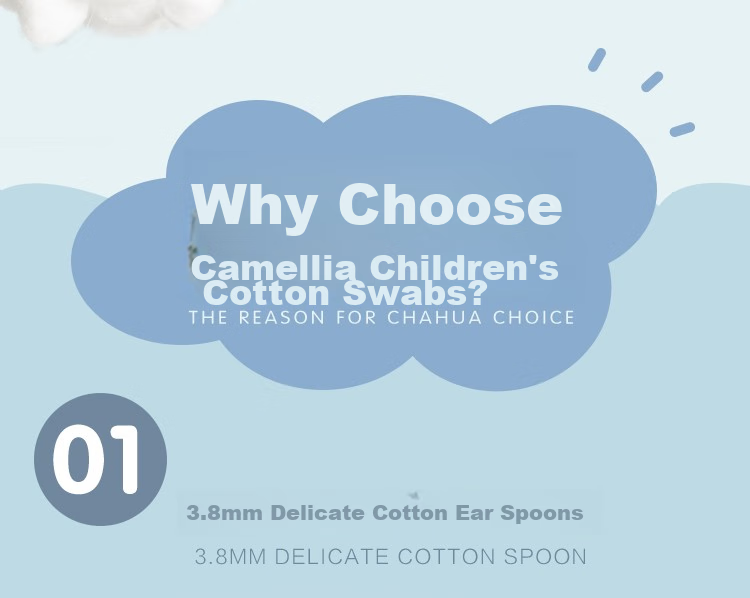 CHAHUA Cotton Swabs for Children, 180 Count Ear Pick + Double-Ended Cotton Swab for Cleaning Ear And Nose Holes 2