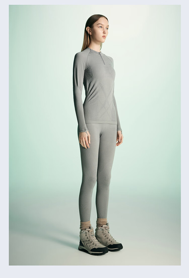 SURPINE Lingfeng Series Merino Wool Quick-Dry Top for Women, Moisture-Wicking, Warm Base Layer for Outdoor Hiking And Mountaineering 20