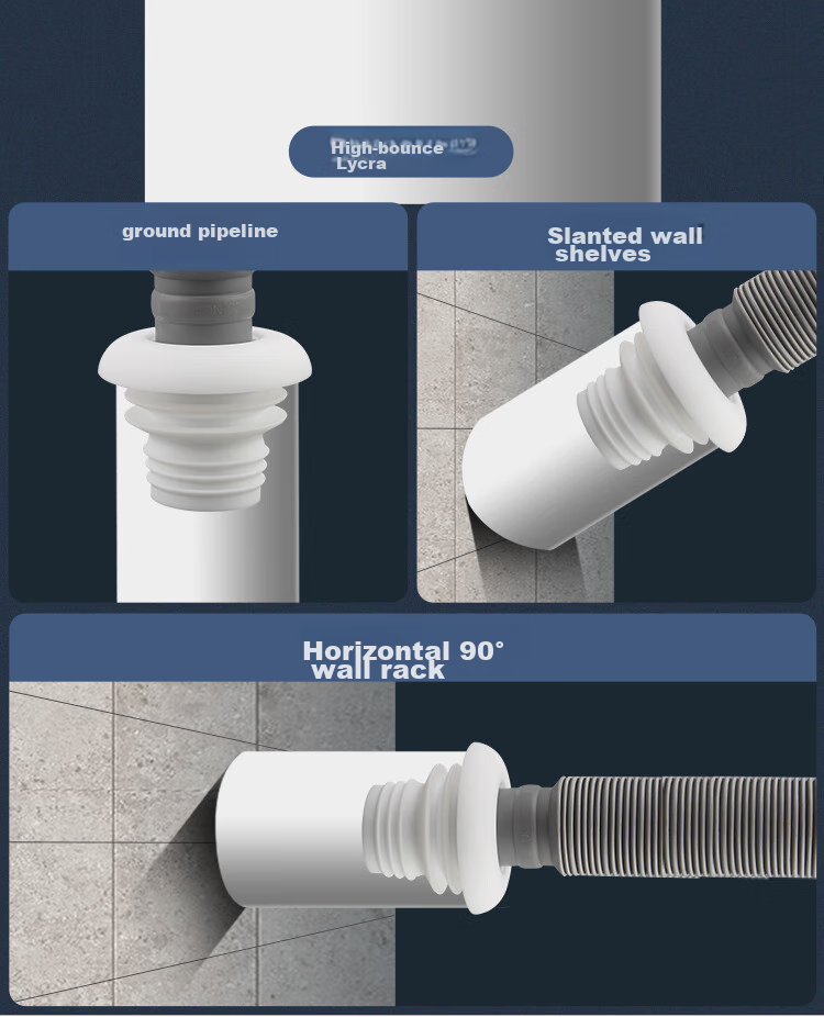Larsd Silicone Drain Pipe Seal Ring, Odor-Proof Seal Plug, Bathroom Cabinet Drainage Pipe Anti-Odor Device Sealing Plug 7