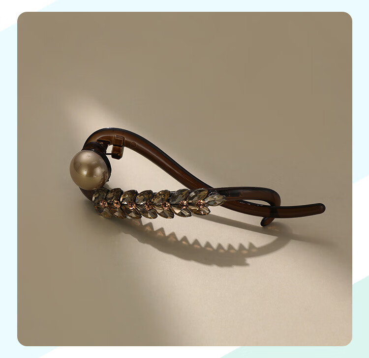 CHIMERA Luxury Wheat Ear Hair Clip Twisted Bun Clip Half-Up Hairpin One-Word Claw Clip Hair Accessory for Women Birthday Gift 5
