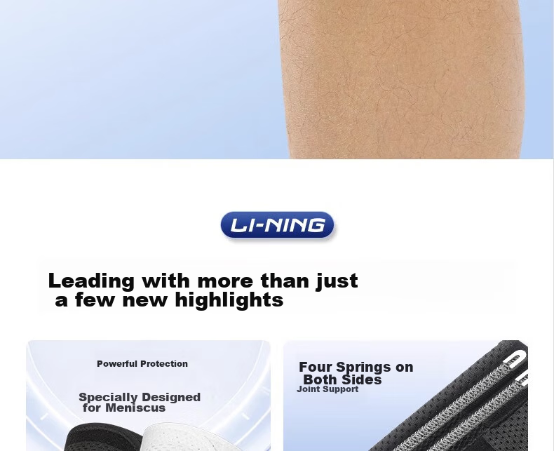 Li-Ning Knee Brace for Women, Sports Meniscus Arthritis Injury Fluid Retention, Specialized for Running, Hiking, Badminton, Patella Protectio 6