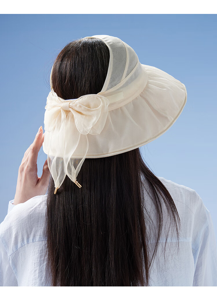 Shanghaigushi Silk Visor Sun Hat for Women, Foldable UV Protection Wide Brim Hat, Gift for Mom 8